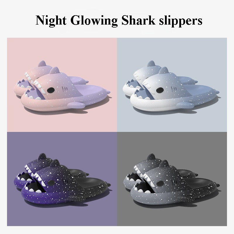 Men'S Shoes For Summer - Cute Cartoon Shark Slippers For Women