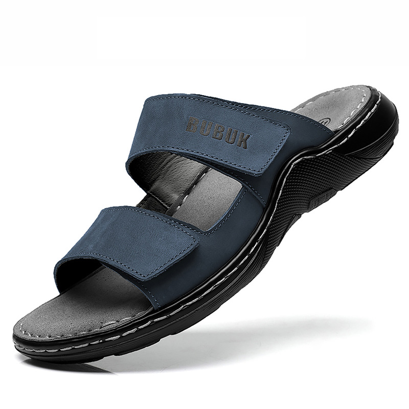 Men'S Shoes Temu - First-Layer Cowhide Men's Sports Sandals, Open-Toe