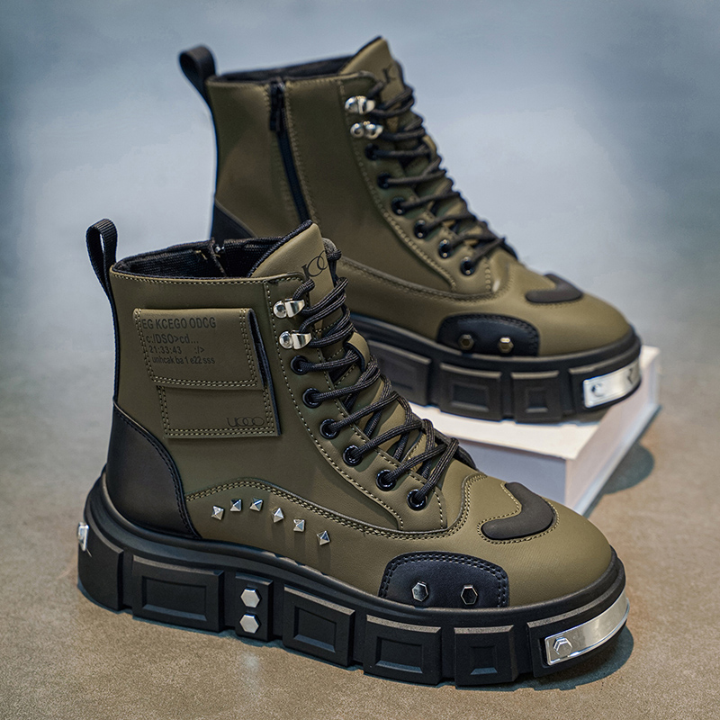 Men'S Shoes For Tennis - High Top Winter Boots Casual Shoe