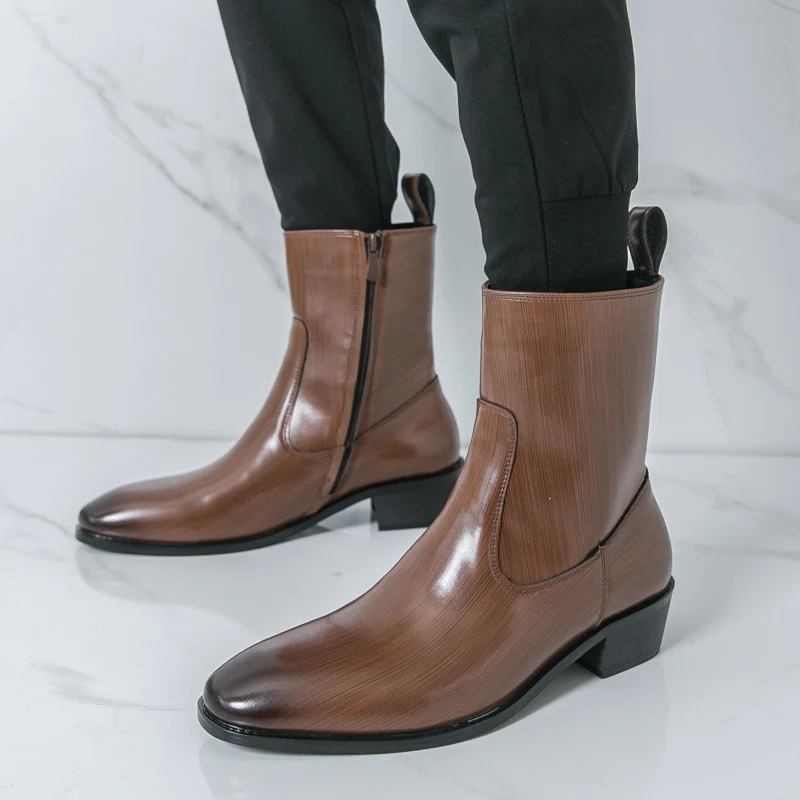 Classic Comfy Ankle Boots Bota - Men'S Shoes Business Casual ulasan dan harga