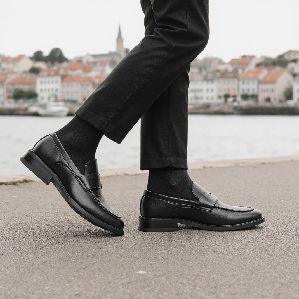 Men's Black Penny Loafers Clas - Men'S Shoes Temu ulasan dan harga