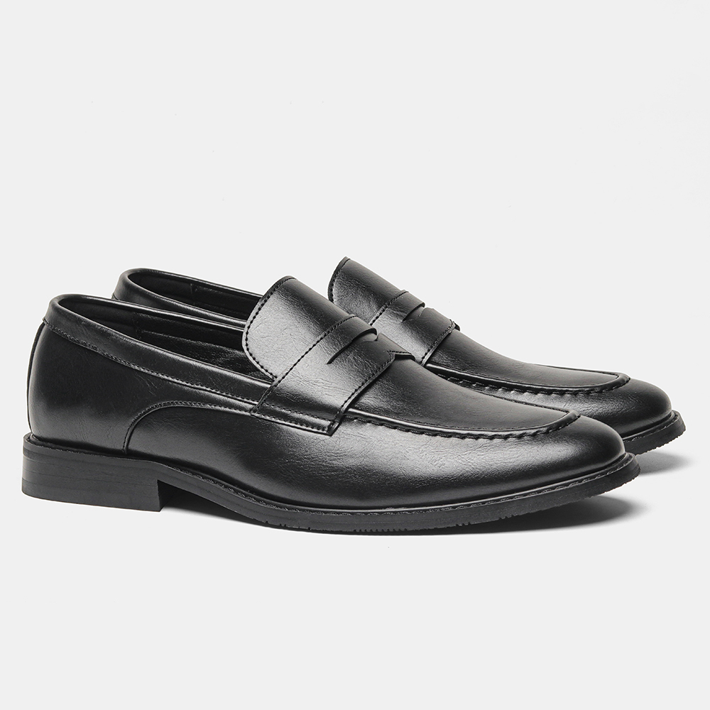 Men's Black Penny Loafers Clas - Men'S Shoes Temu ulasan dan harga