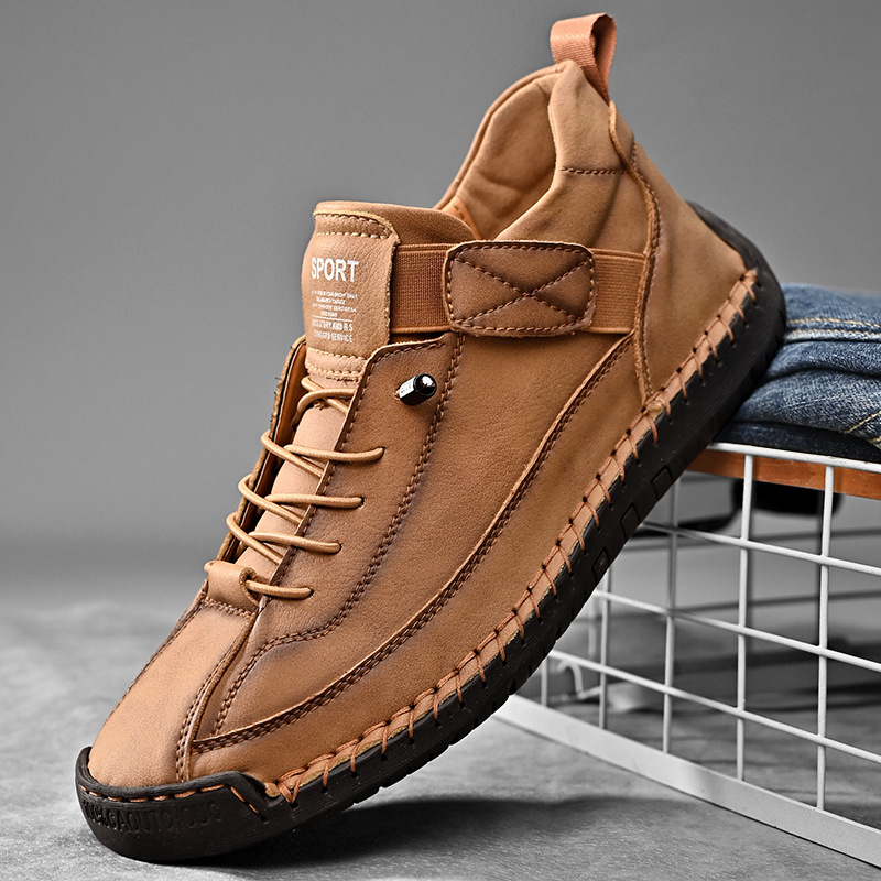 Handmade Leather Men Shoes Cas - Men'S Shoes Size 43 In Us ulasan dan harga
