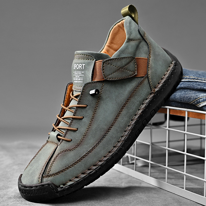 Handmade Leather Men Shoes Cas - Men'S Shoes Size 43 In Us ulasan dan harga