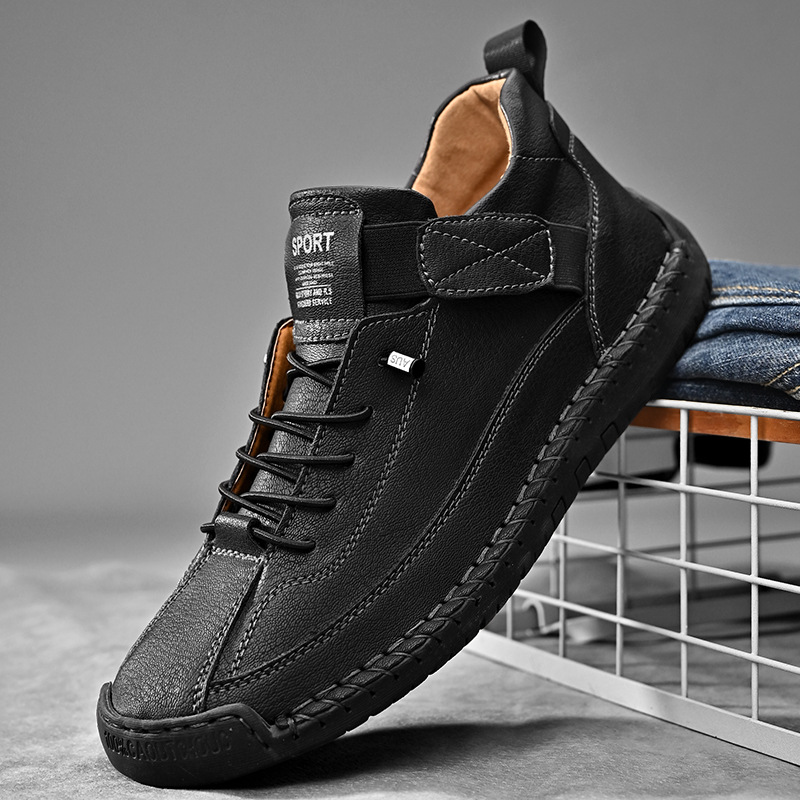 Handmade Leather Men Shoes Cas - Men'S Shoes Size 43 In Us ulasan dan harga