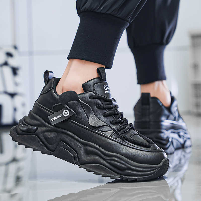 Black Platforme Tennis Man Spo - Shoes Heels Men ulasan dan harga