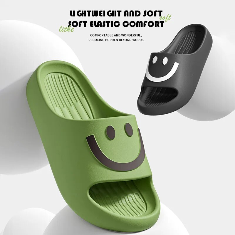 Smiley Face Cloud Slippers Wom - Men Shoes On Sale ulasan dan harga