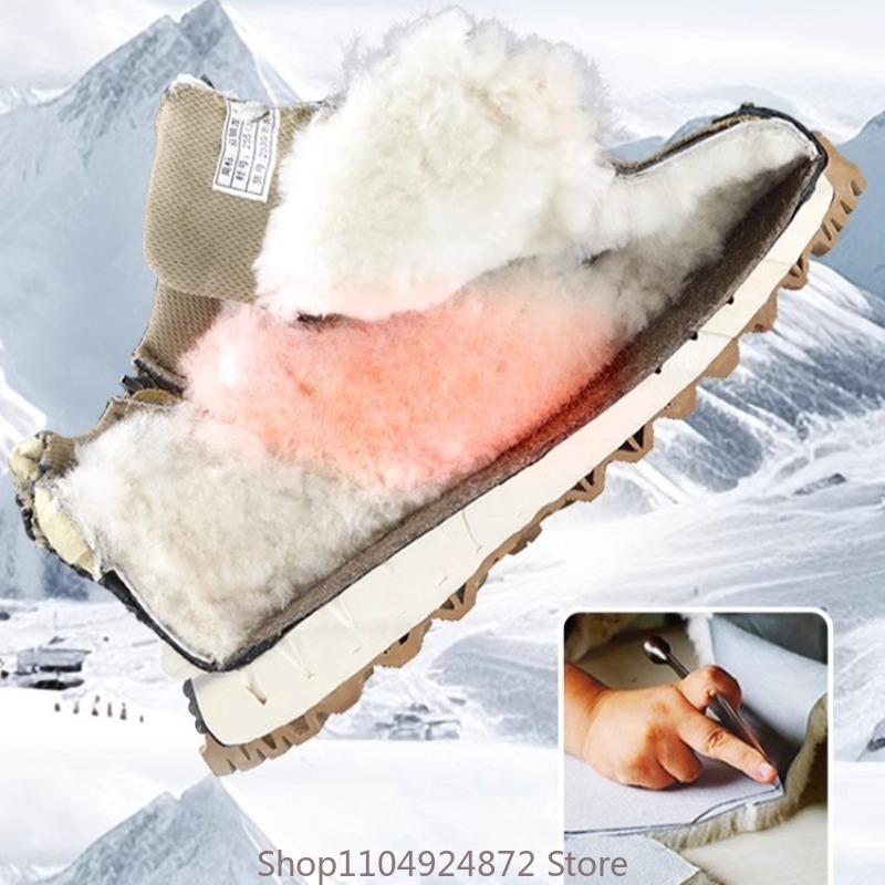 Winter Warm Wool Cotton Shoes  - Men'S Shoes Temu ulasan dan harga