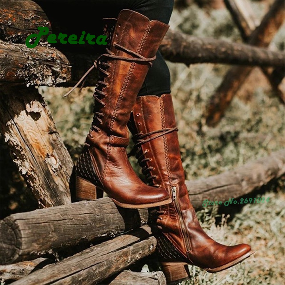 Vintage Cowboy Lace Up Men's B - Men'S Shoes Size 43 In Us ulasan dan harga