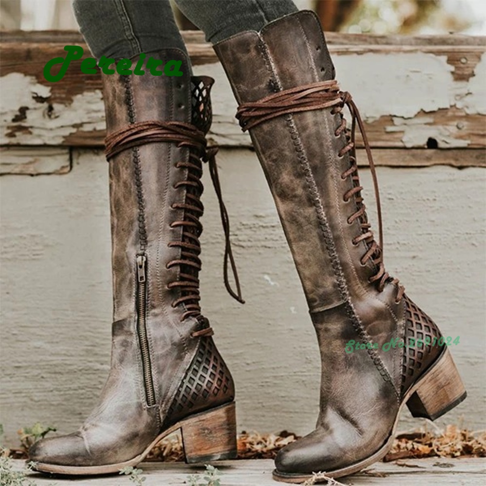 Vintage Cowboy Lace Up Men's B - Men'S Shoes Size 43 In Us ulasan dan harga