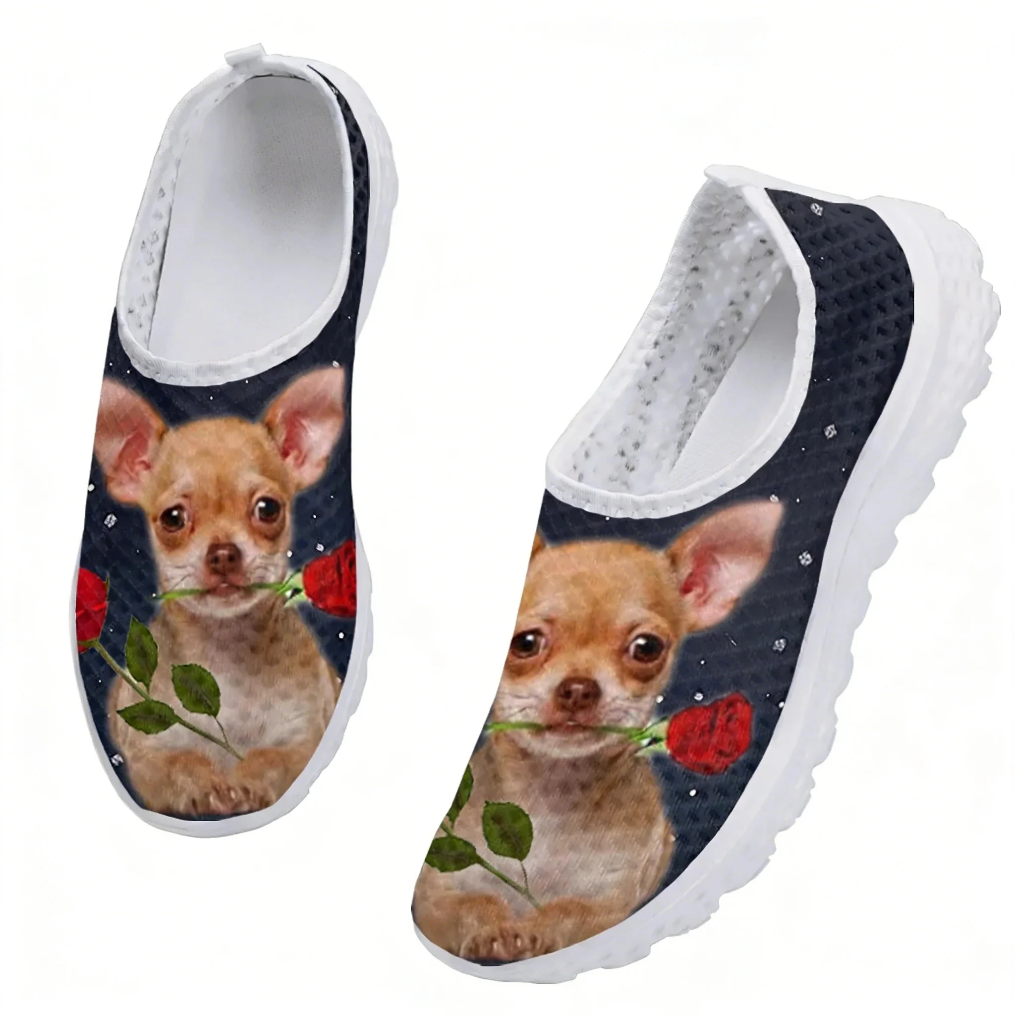 Chihuahua Rose Flower Design M - Men'S Shoes For Tennis ulasan dan harga