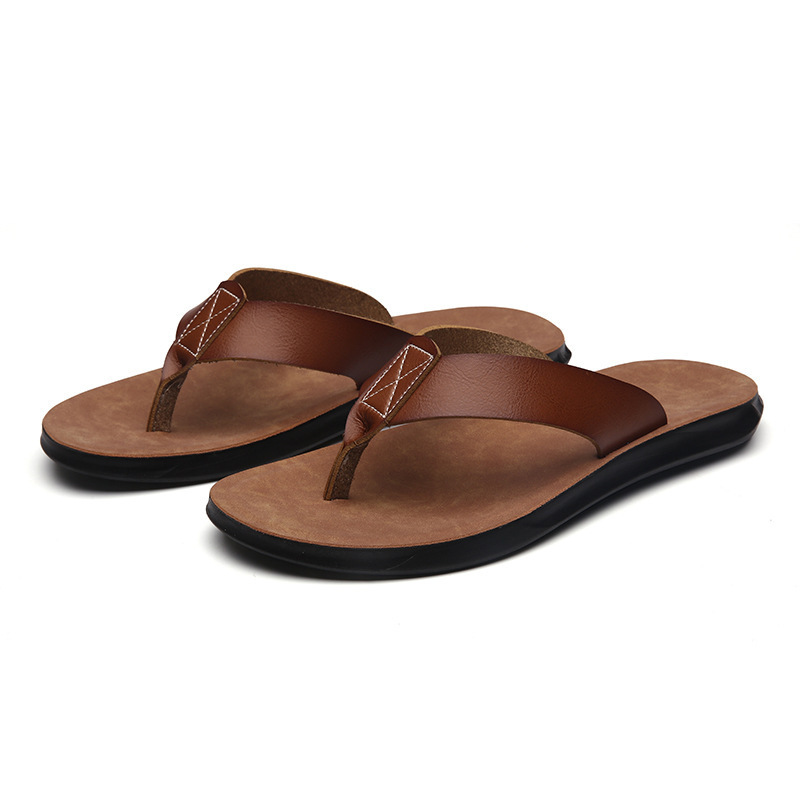 38-47 New Italian Leather Flip - Men'S Shoes Temu ulasan dan harga