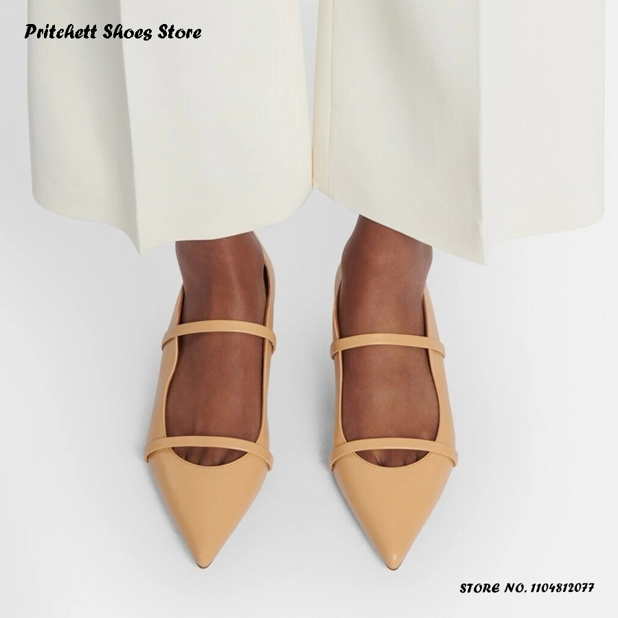 Women's Dual-straps Leather Ba - Shoes Heels Men ulasan dan harga