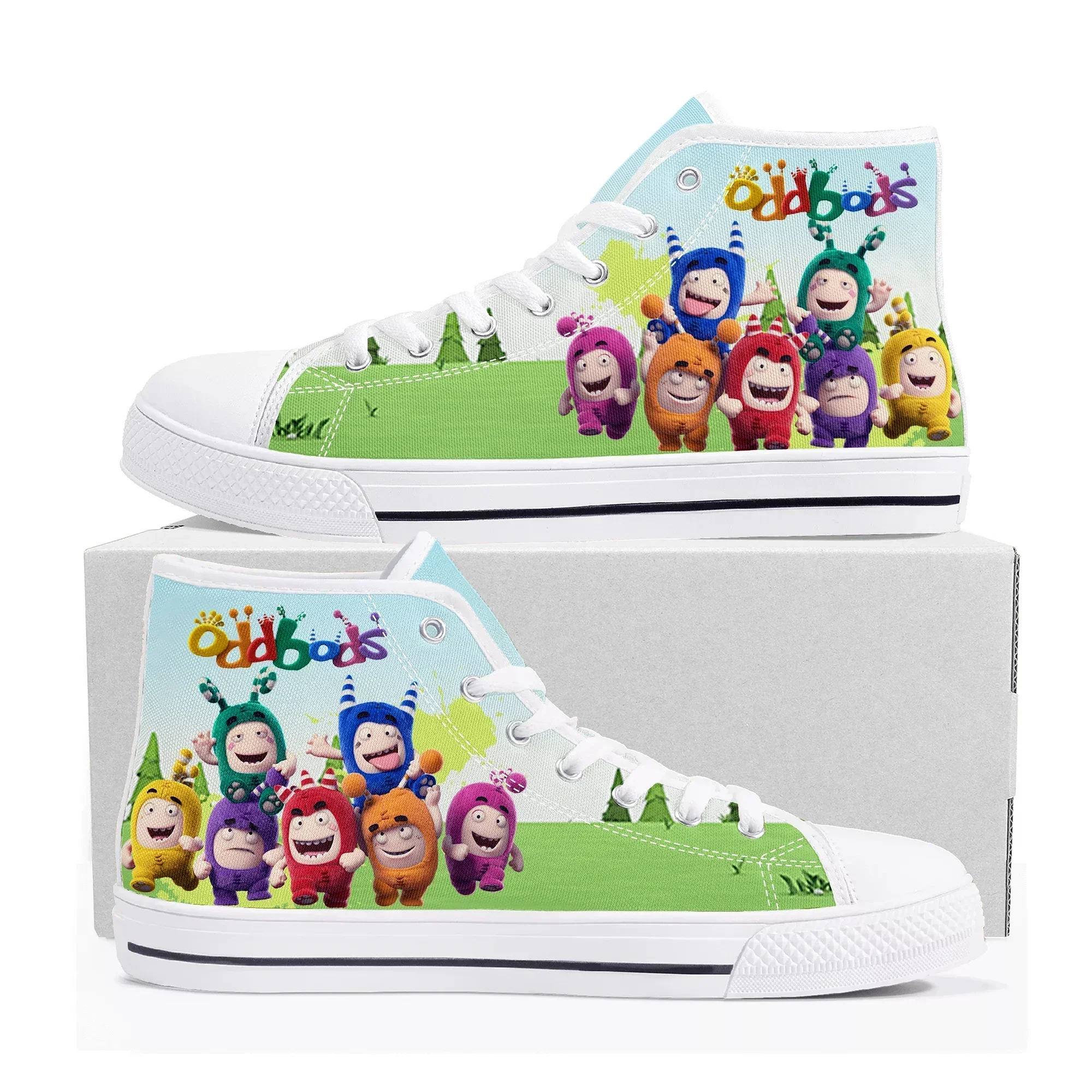 Oddbods High Top Sneakers Mens - Men Shoes Singapore ulasan dan harga