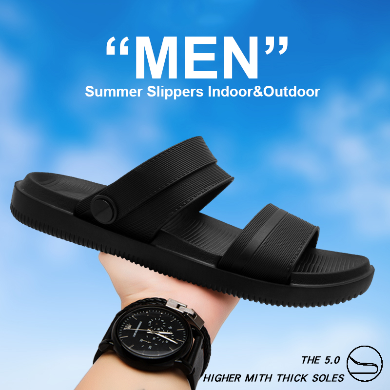 Summer Men's Slippers Flat Bot - Sandal Sport Outdoor ulasan dan harga