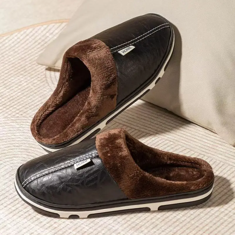 Men's Big Size Winter Slippers - Men'S Shoes Temu ulasan dan harga