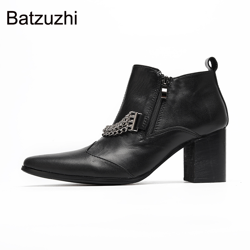 Batzuzhi 7cm High Heels Pointe - Shoes Heels Men ulasan dan harga