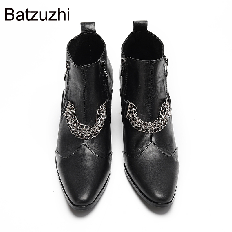 Batzuzhi 7cm High Heels Pointe - Shoes Heels Men ulasan dan harga