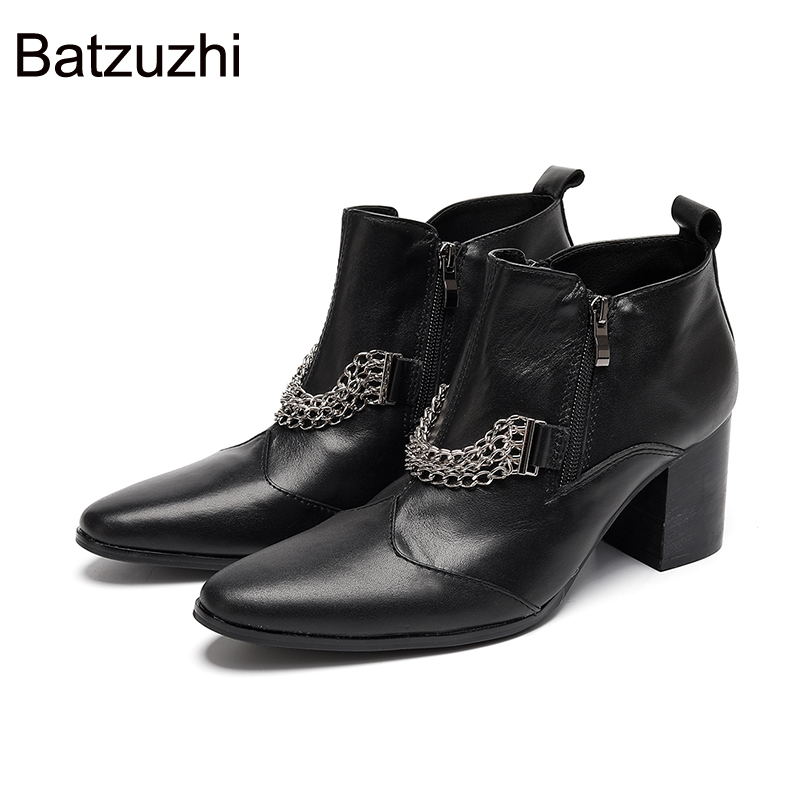 Batzuzhi 7cm High Heels Pointe - Shoes Heels Men ulasan dan harga