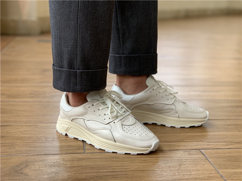 Round-toe Lace-up Casual White - Men'S Shoes Temu ulasan dan harga