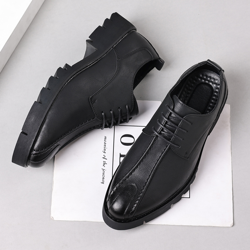 10cm height increasing cowhide - Men'S Shoes Business Casual ulasan dan harga
