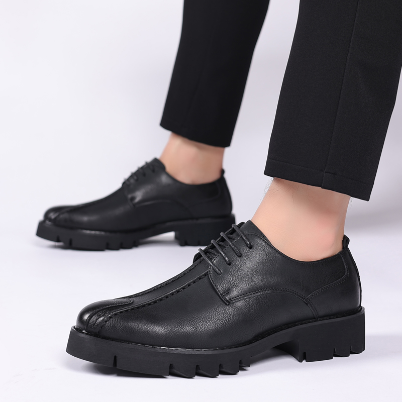 10cm height increasing cowhide - Men'S Shoes Business Casual ulasan dan harga