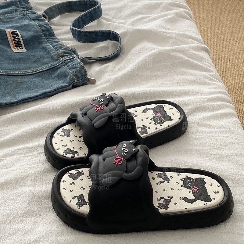 Printting Cute Bear Women Slip - Men Shoes On Sale ulasan dan harga