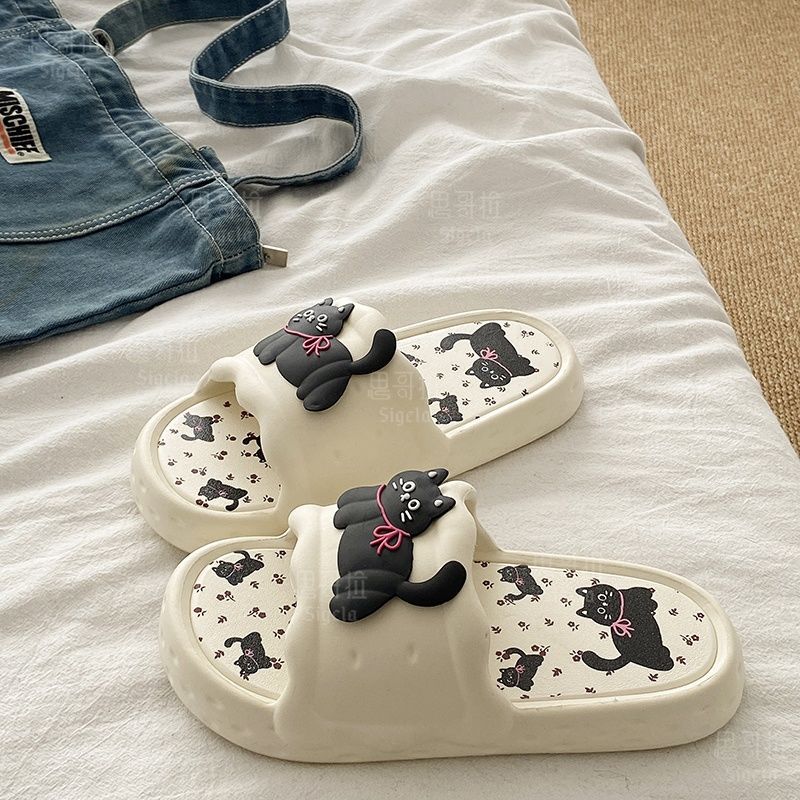 Printting Cute Bear Women Slip - Men Shoes On Sale ulasan dan harga