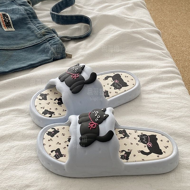 Printting Cute Bear Women Slip - Men Shoes On Sale ulasan dan harga