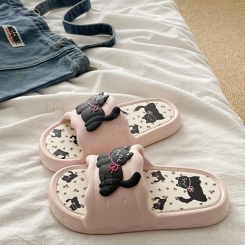 Printting Cute Bear Women Slip - Men Shoes On Sale ulasan dan harga