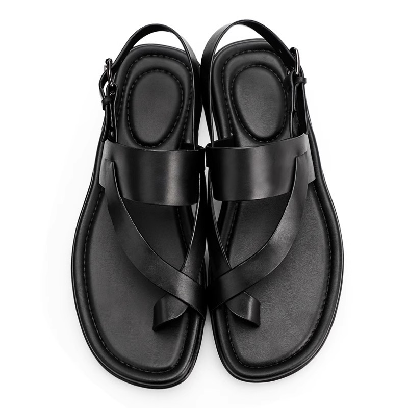 Genuine Leather Mens Sandals L - Men'S Shoes Size 43 In Us ulasan dan harga