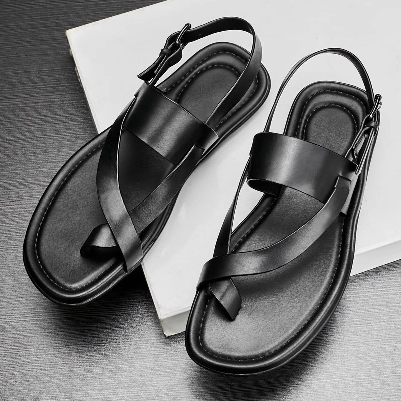 Genuine Leather Mens Sandals L - Men'S Shoes Size 43 In Us ulasan dan harga