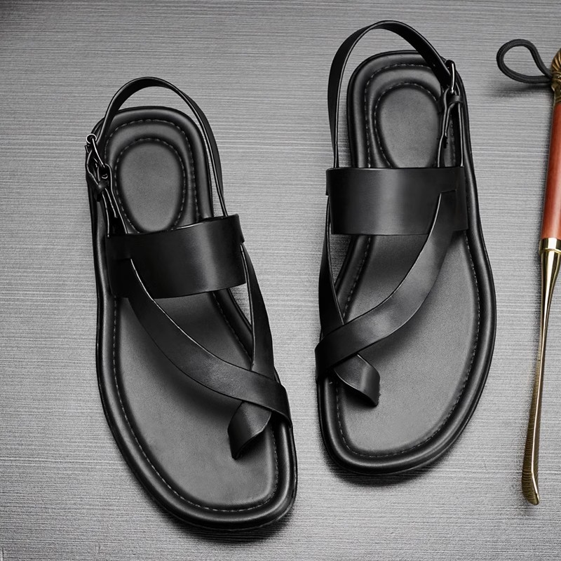 Genuine Leather Mens Sandals L - Men'S Shoes Size 43 In Us ulasan dan harga