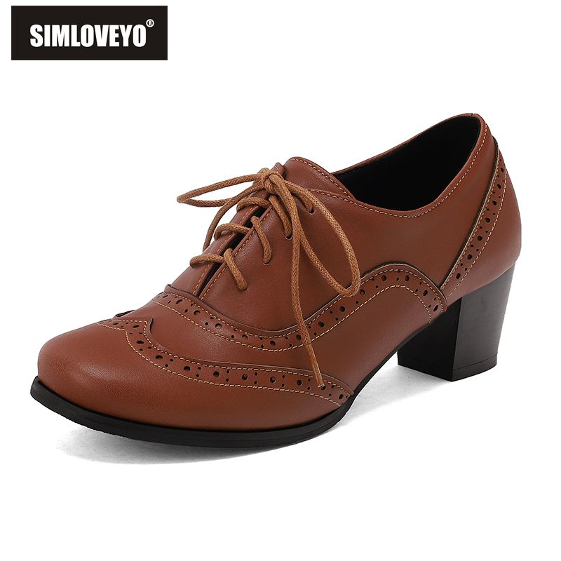 SIMLOVEYO New Brown Women Pump - Men'S Shoes Size 43 In Us ulasan dan harga