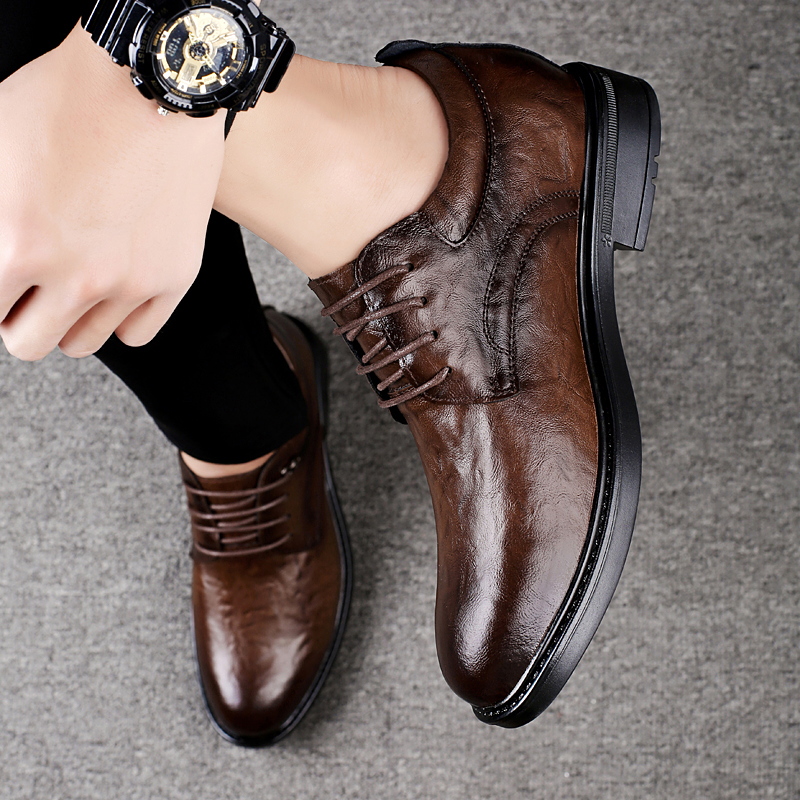 Leather Casual Elevator Shoes  - Men'S Shoes Temu ulasan dan harga