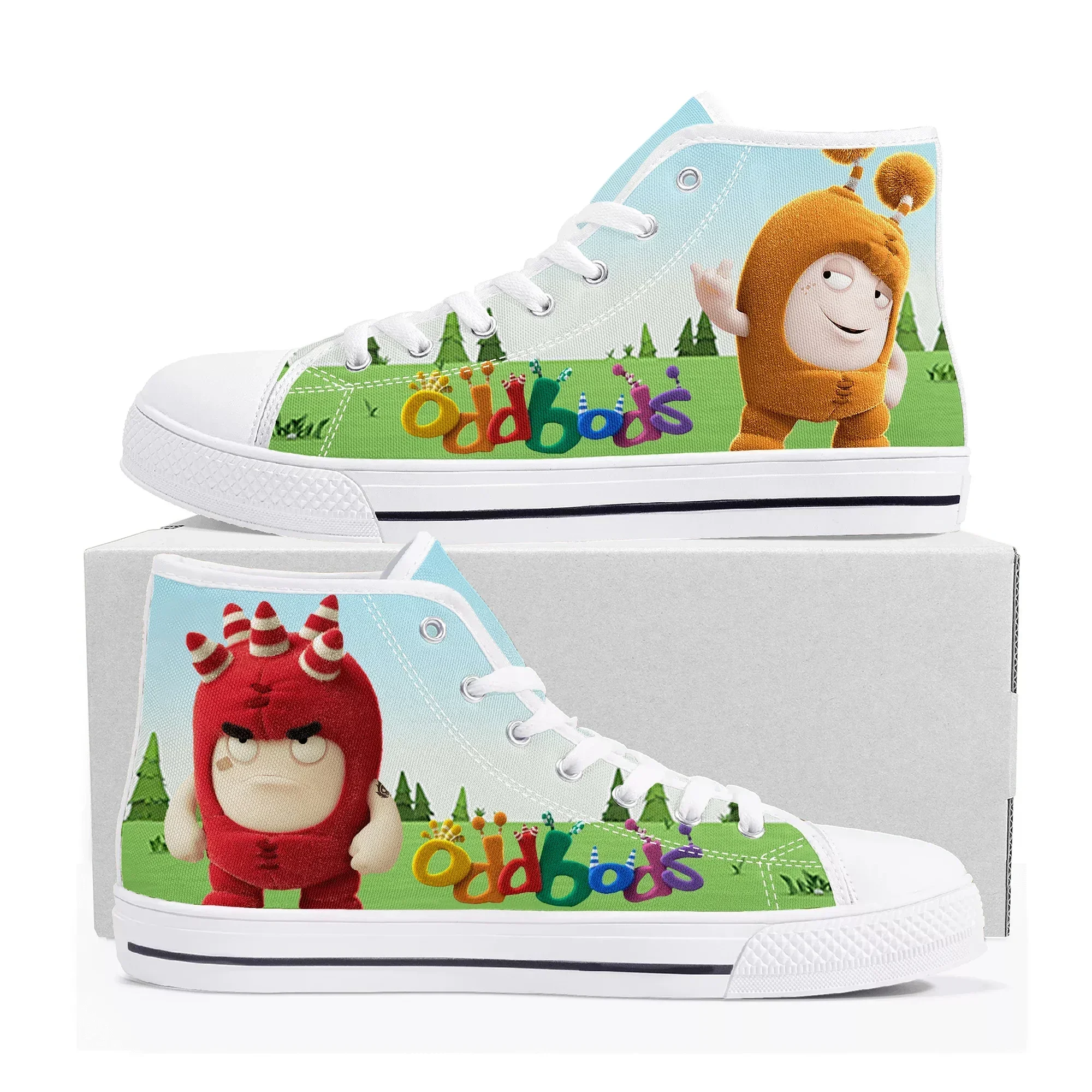 Oddbods High Top Sneakers Mens - Men Shoes Singapore ulasan dan harga
